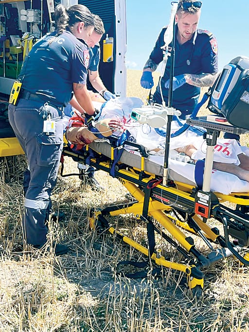 Cameron grateful for care of paramedics