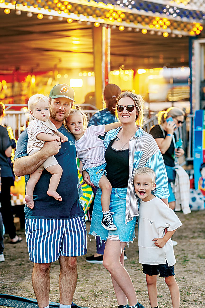Dog high jump and stunts at carnival