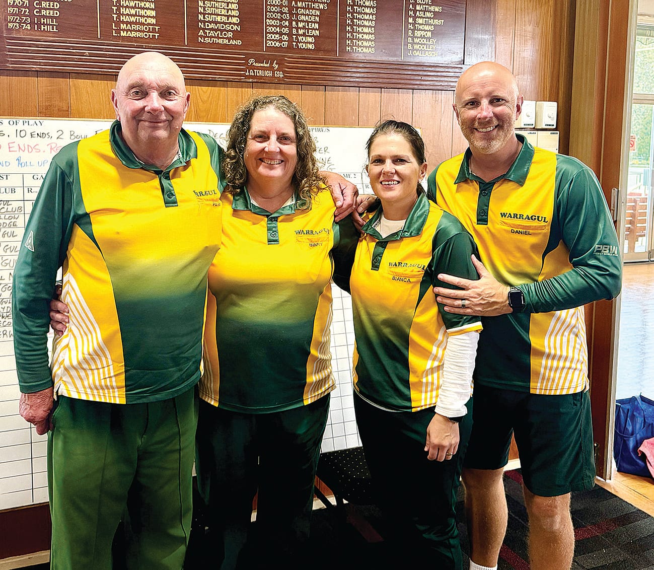 Mixed fours champs