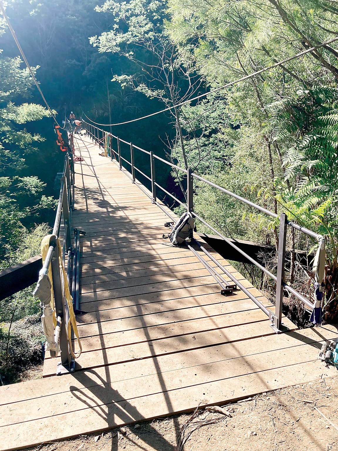 Historic bridge restoration on track