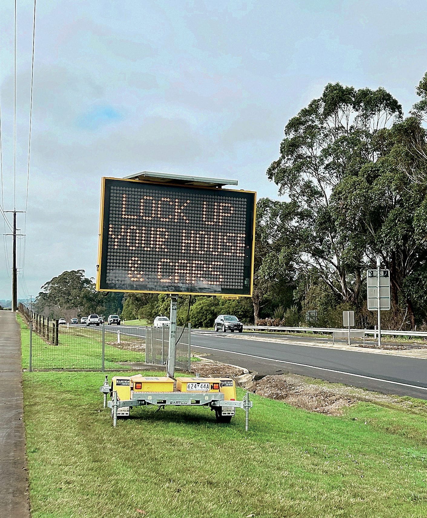 Messages target crime