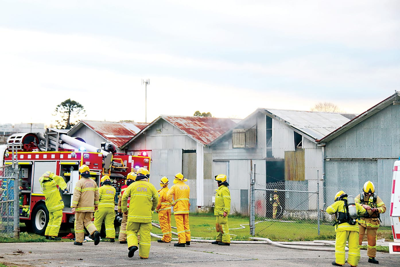 Second fire at milk factory site