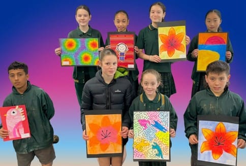 Students tell stories through art