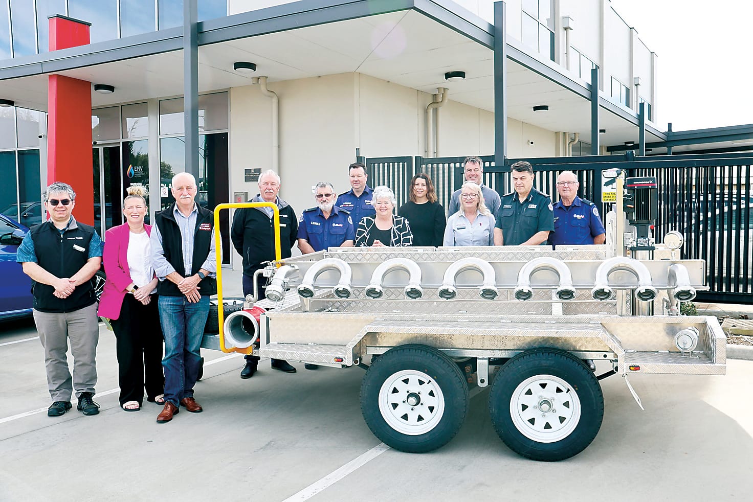 Hose testing trailer supports 43 brigades