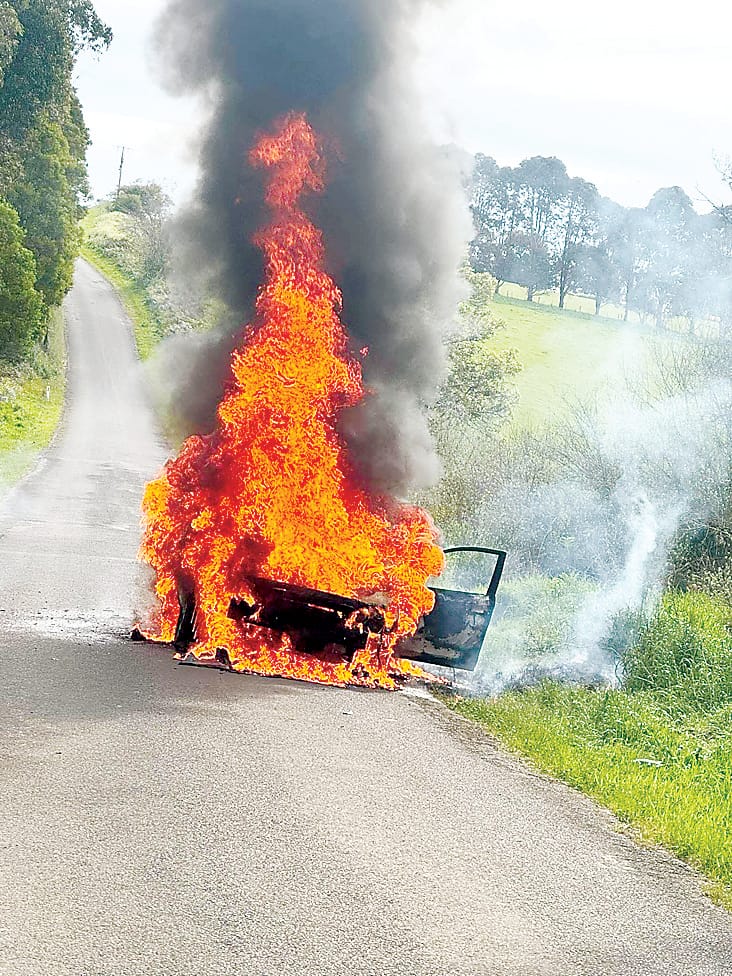 Stolen car set on fire