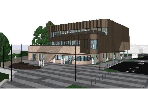 Early works begin on new library