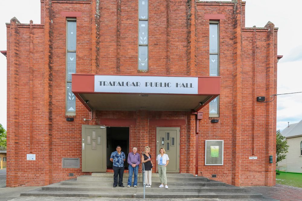 Community support helps hall post image