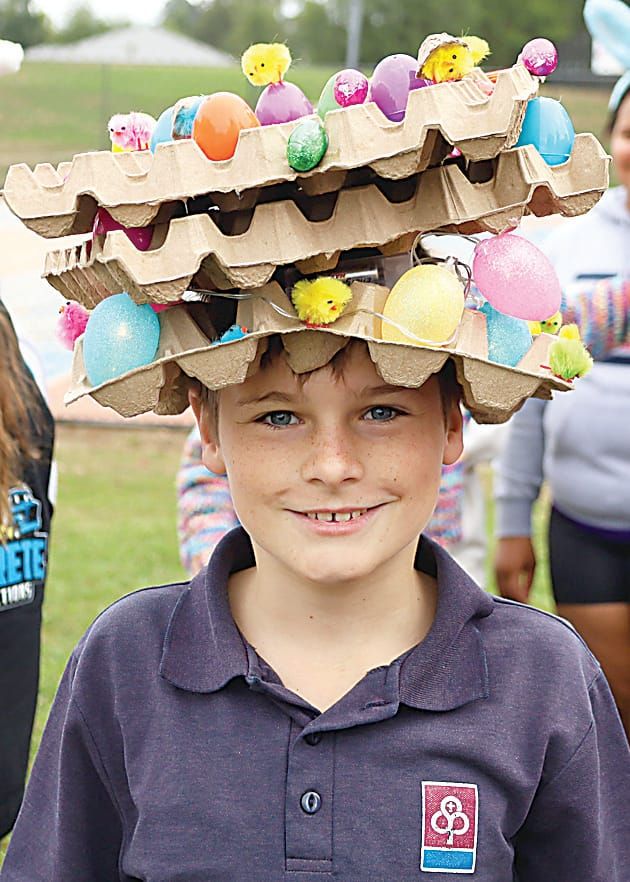 Eggs and chickens in colourful bonnets post image