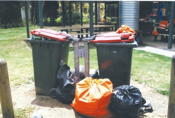 Rubbish overflowing post image