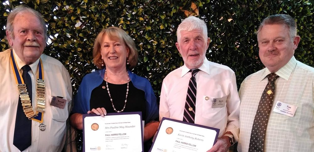 Top Rotary awards to Pauline and Kevin post image