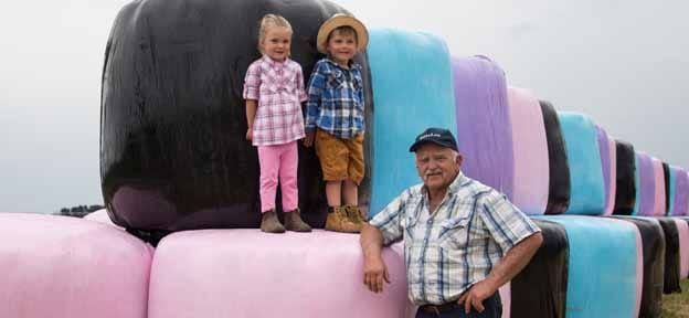 Coloured silage for charity post image