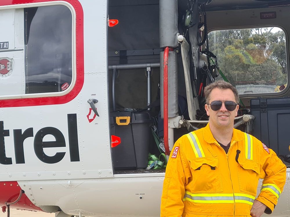 Local firefighter heads to flood zone post image