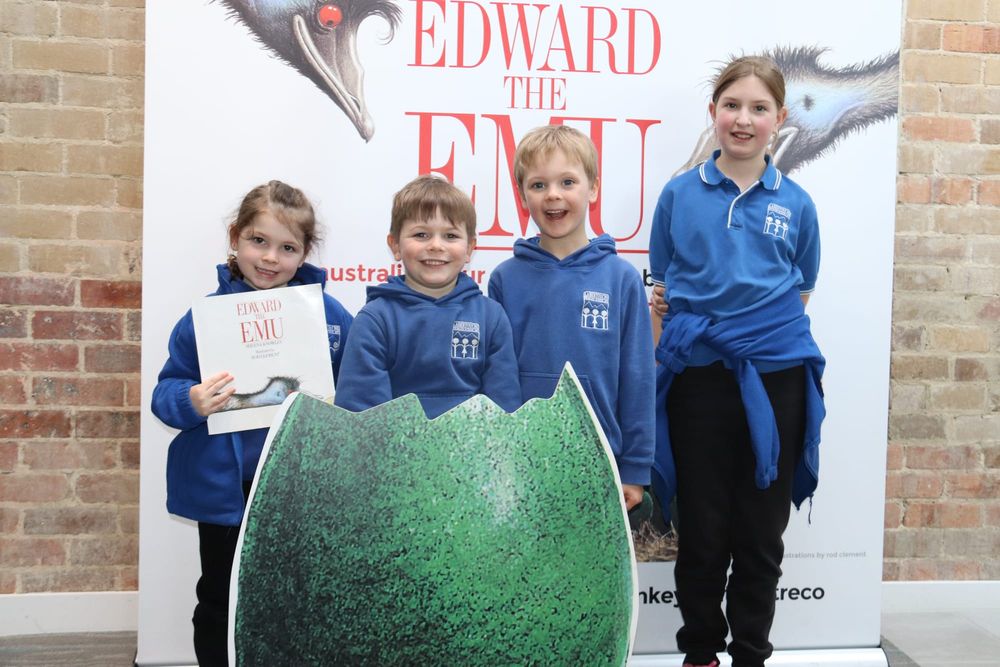 Schools flock to see Edward the Emu post image
