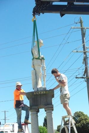 Trafalgar cenotaph relocated post image