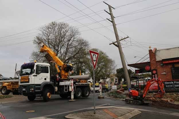 Truck cuts power post image