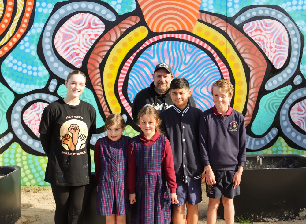 Mural brings excitement to Columba Catholic Primary post image