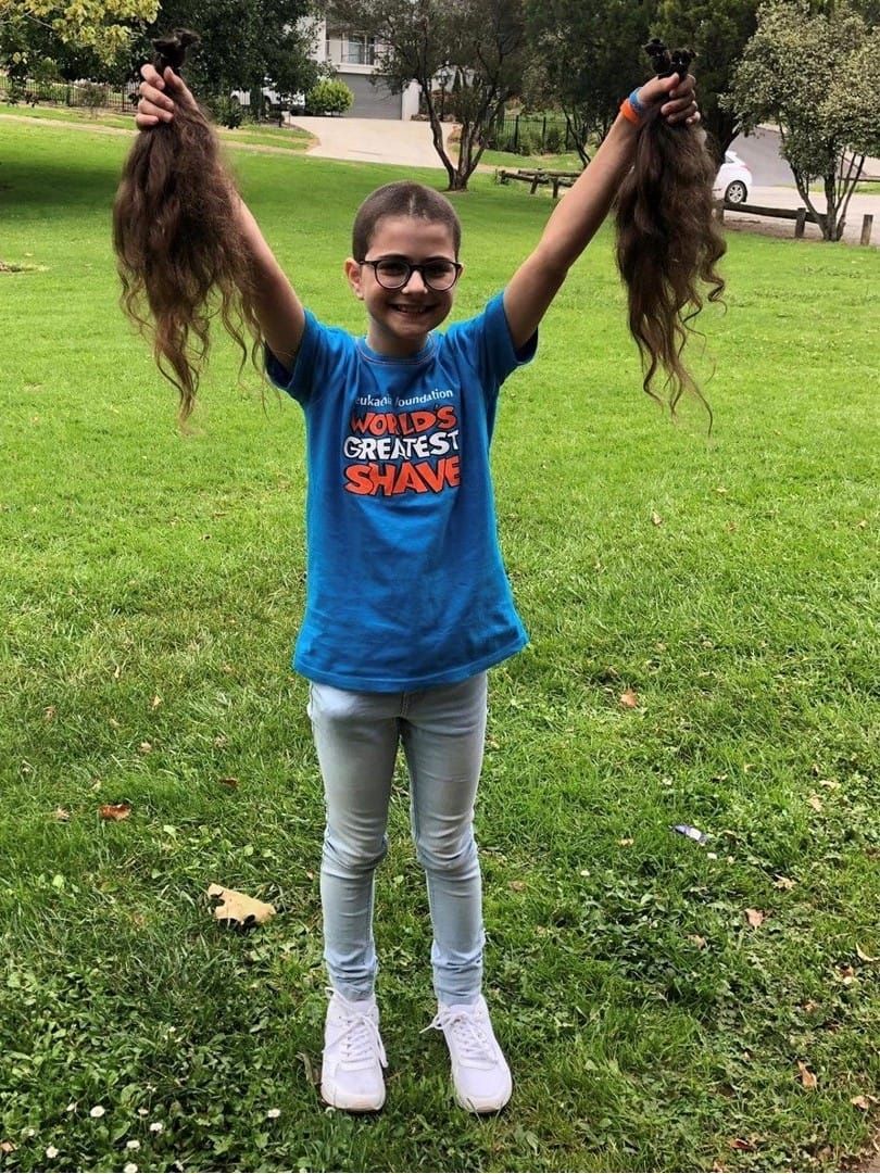 Primary student shaves her head to raise money for leukemia post image