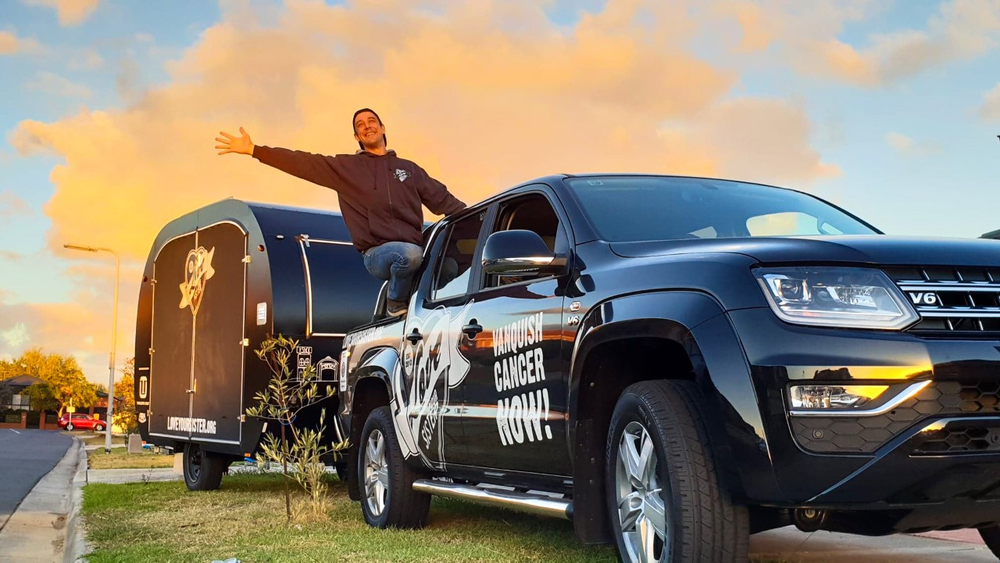 Samuel speaks at cancer fundraiser post image