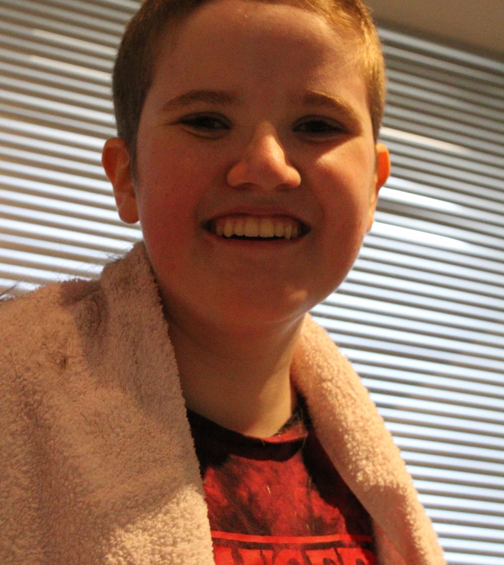 Genevieve shaves for a cause post image