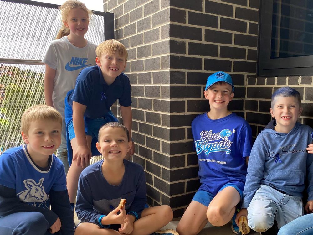 Turning blue for Huntington's awareness post image