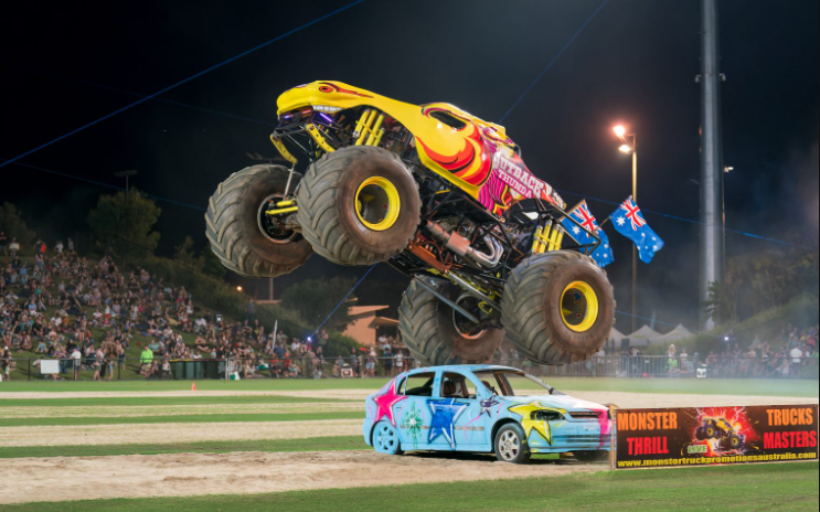 Monster trucks headline massive night at Nyora Raceway post image