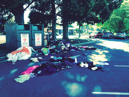 Rubbish dumped on charity post image