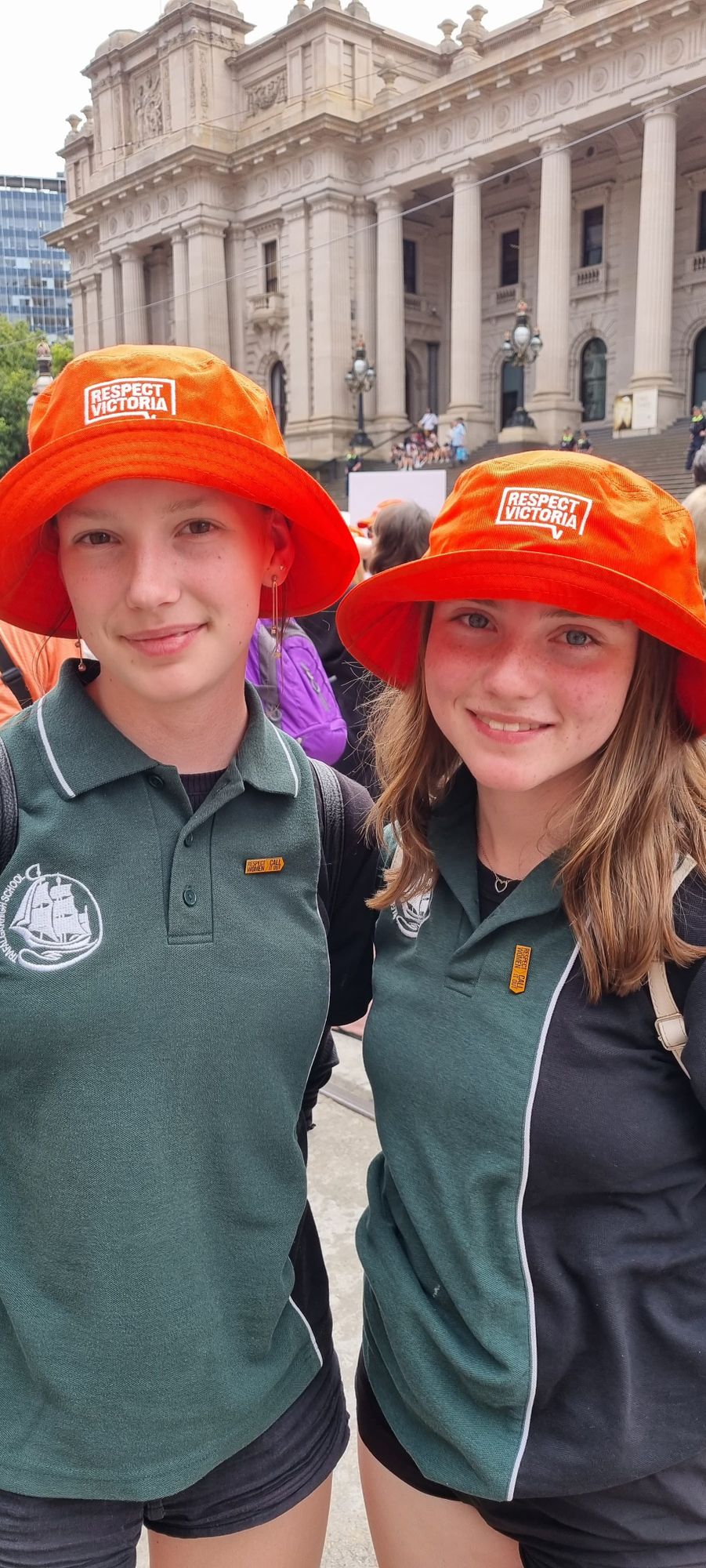 Students walk against family violence post image