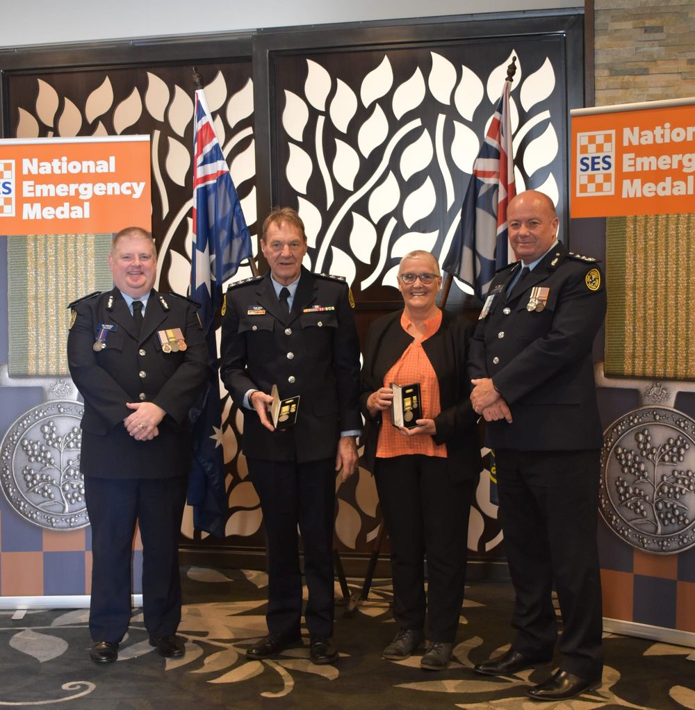Emergency medals awarded to Warragul SES members post image