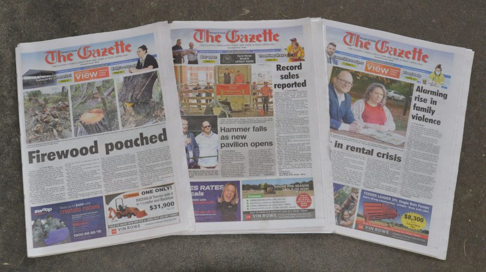Gazette scoops the pool with four awards at press awards post image