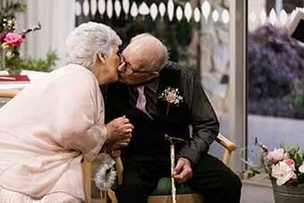 84-year-olds tie the knot post image