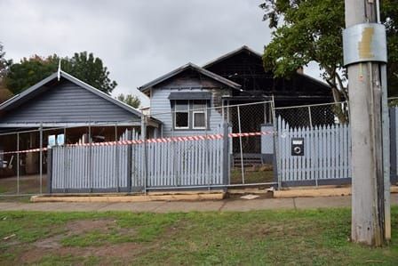 House destroyed by fire post image