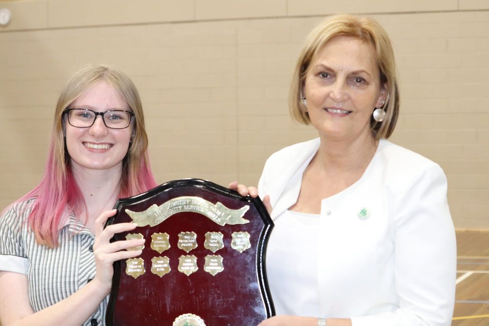 Ellie serves community at Trafalgar High School post image