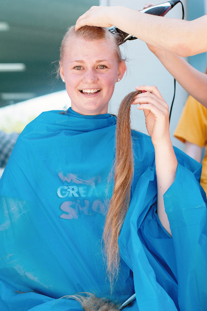 Losing locks for a good cause post image