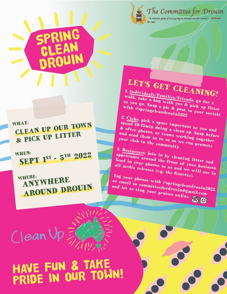 Spring clean in Drouin post image