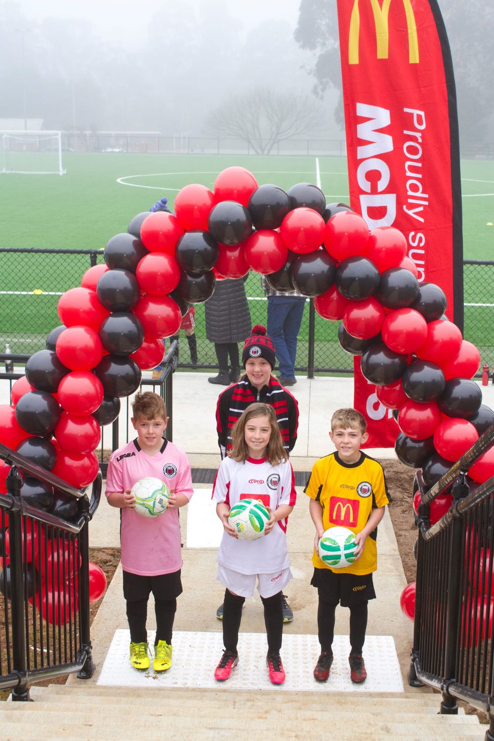 Kicking goals on new pitch post image