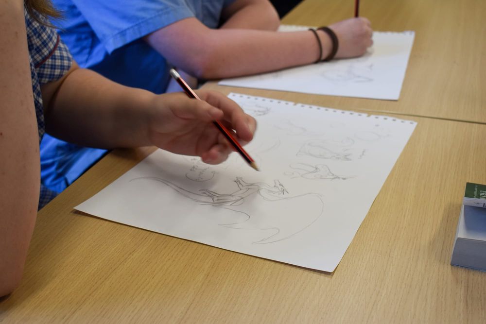 Students collaborate for Drouin Library mural post image