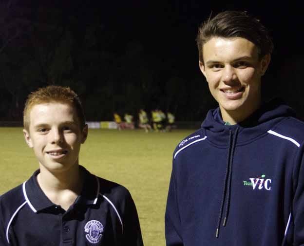 Footy friends on national stage post image