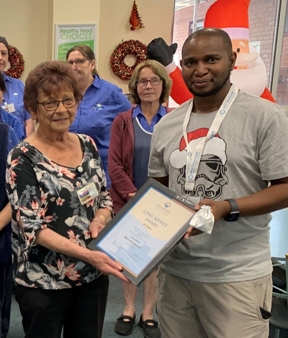 Long service recognised at health service post image
