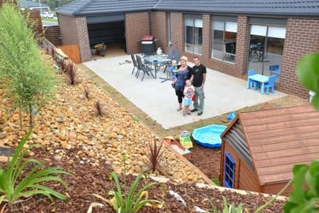 Lions help out with backyard post image