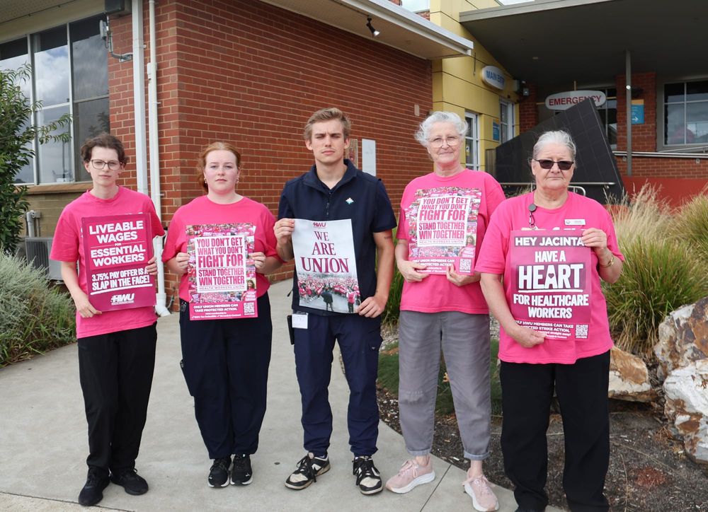 Health workers strike for better pay post image