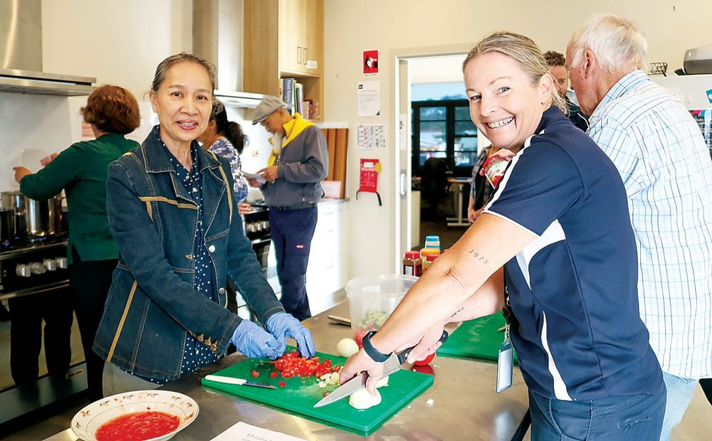 Cooking up a feast at community house post image