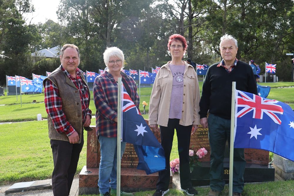 Flags honour veterans' graves post image