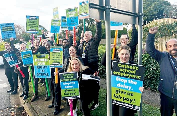 Marist-Sion teachers strike for better conditions post image