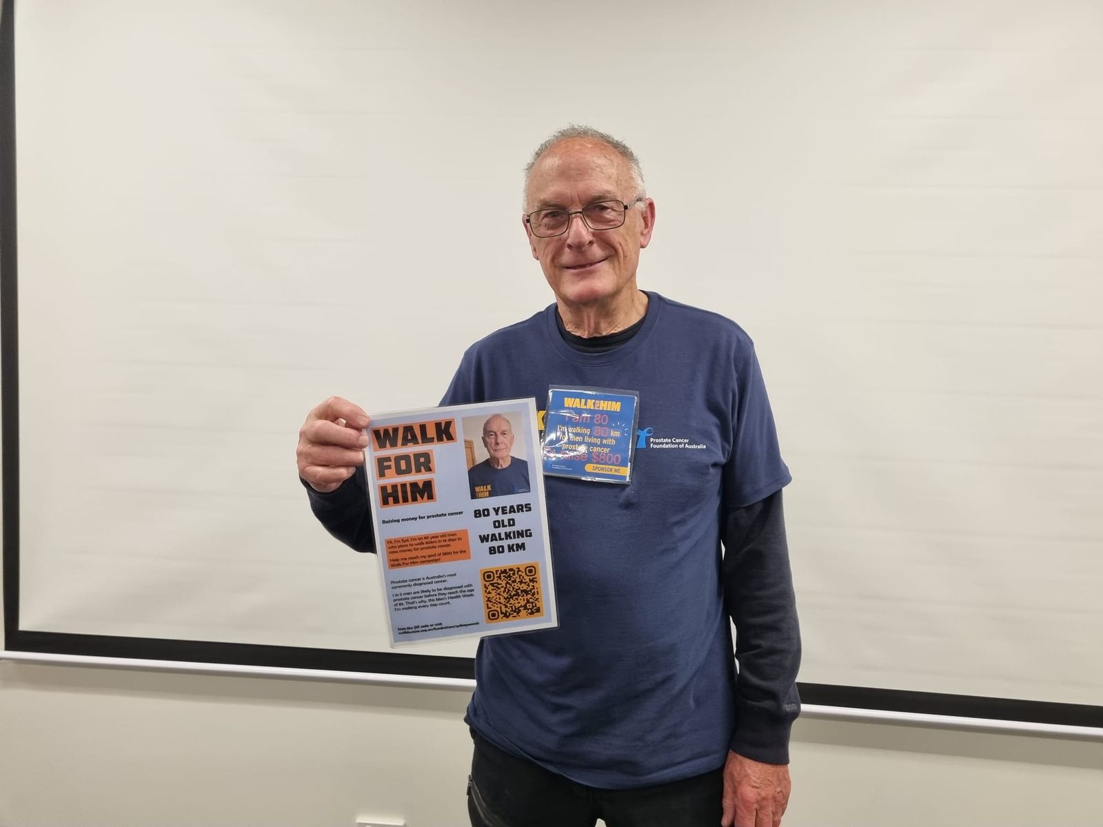 80km to spread prostate message post image