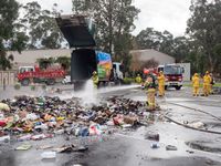 Fire in recycling truck post image