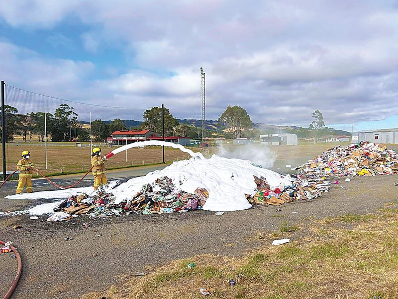 Warning follows garbage truck fire post image