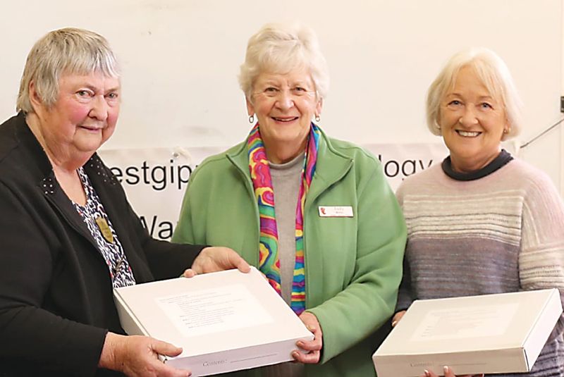 Cemetery records presented to Trust post image