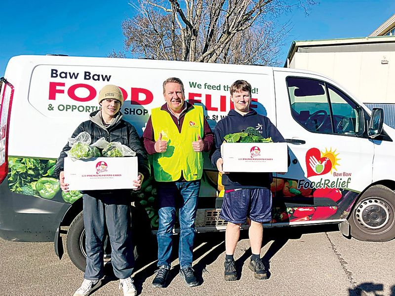 Students donate produce post image