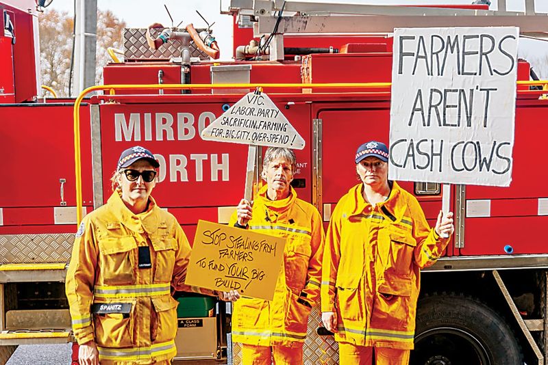 CFA volunteers join levy protest post image