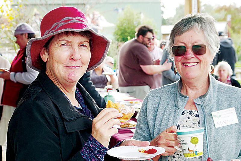 Garden setting for morning tea post image